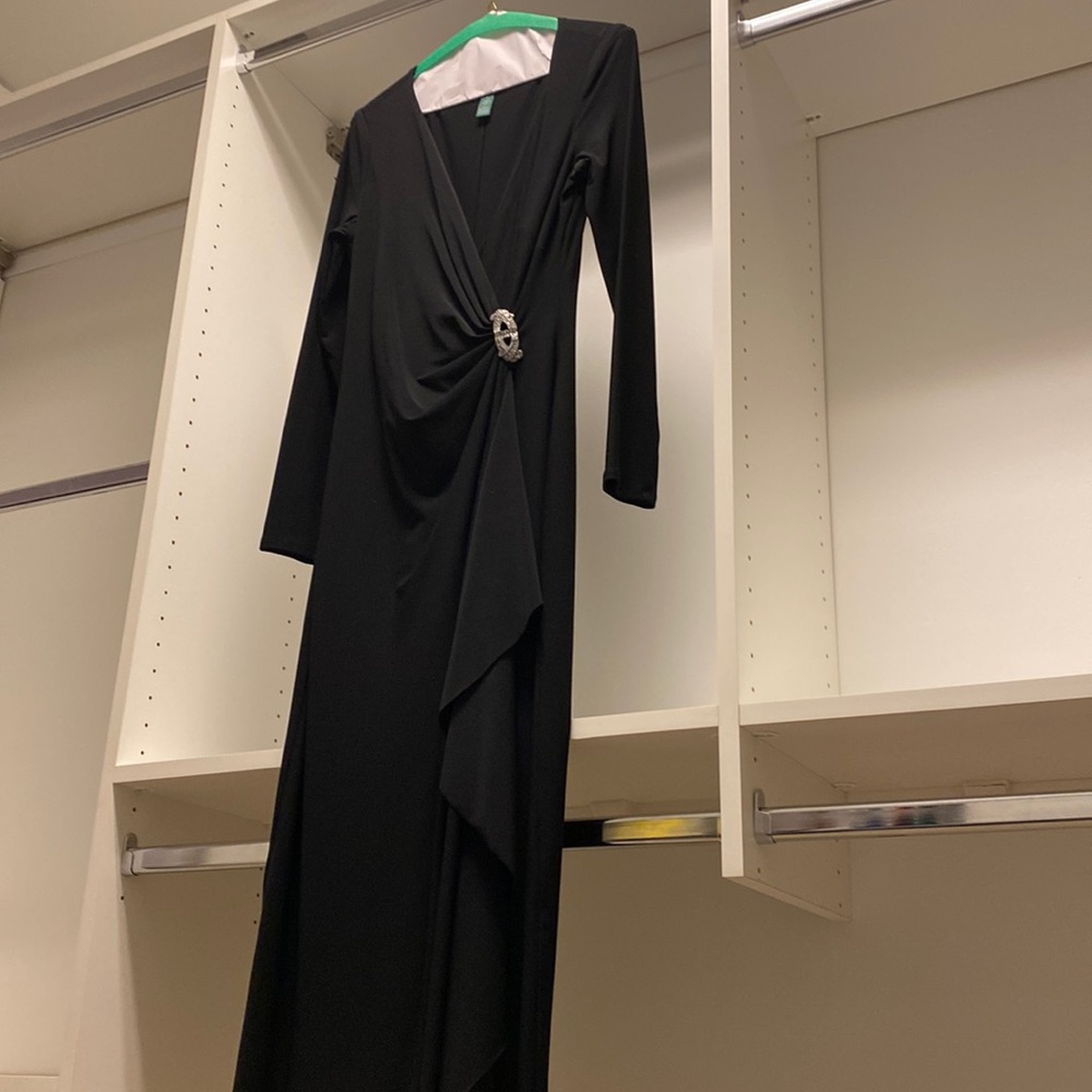 Lauren Ralph Lauren black long evening gown